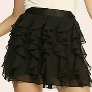 Very Chic Express Ruffle Mini Skirt
